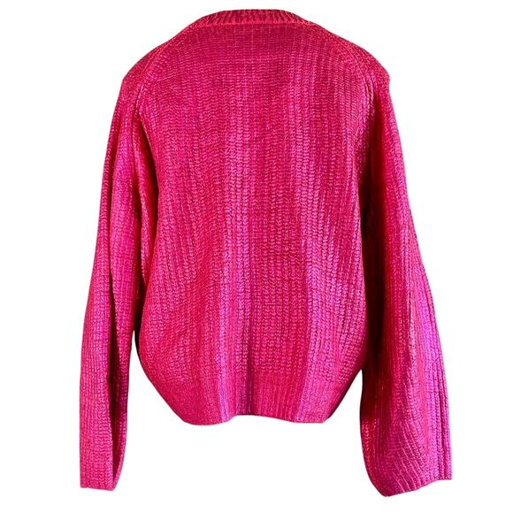 Womens Sweater Size Large Pink Scoop Slouchy Sustainable Girlhoodcore Wednesdays - Picture 6 of 7